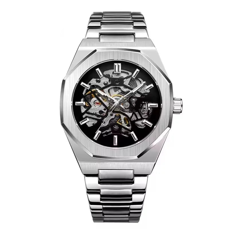 FRANCO ARMANDI Automatic Skeleton Magnolia 7 - SILVER
